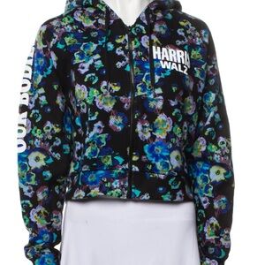 Collectible Ulla Johnson Black and Blue Floral Hoodie